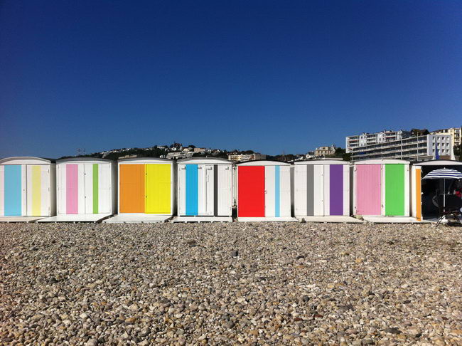 Karel Martens cabanes plage Le Havre